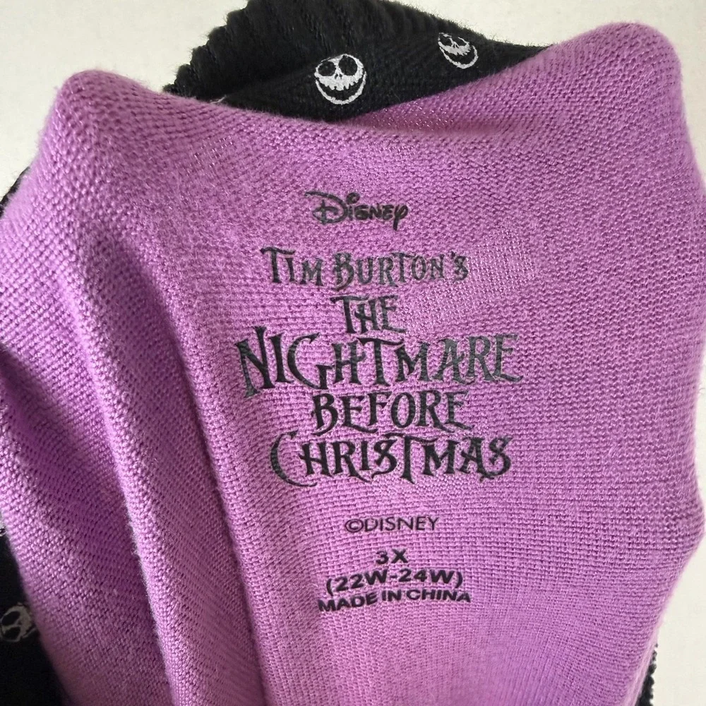 Disney Nightmare Before Christmas Sleepshirt Womens 3X Purple Sally Scream Queen